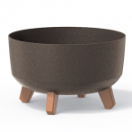 DGRL240LW-4625W Кашпо на ножках GRACIA LOW ECO WOOD d23.5, h15.5 см кофе (eco coffee)