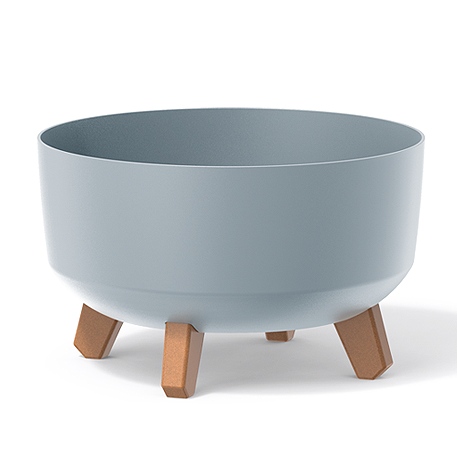 DGRL400L-443U Кашпо на ножках GRACIA LOW d38, h19,5 см св. серый (light gray) *