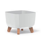 DGQL300-S449 Кашпо на ножках GRACIA SQUARE 29*29,h22см белый (white)*