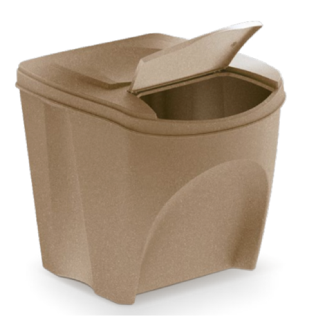 IKWB25S4W-4665W Сет из 4х контейнеров ECO 4шт * 39,2*29,3 h33,5см 25л коричневый (naturo)