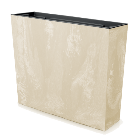 DUC800TE-CY700 Цветник URBI CASE BETON EFFECT 77*23,5, h68,6см крем (cream) с вклад. (вкл. 067133)