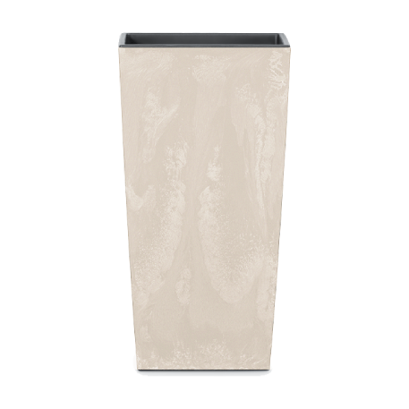 DURS325E-CY700 Кашпо квадр. Urbi Square Effect 32.5*32.5; h61 см крем (cream) с вклад.(вкл.059379)