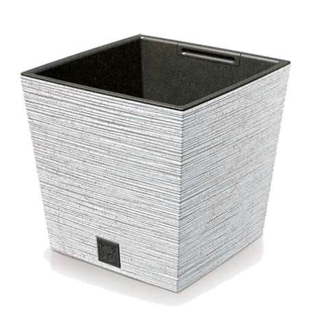 DFS300W-S449W Кашпо FURU SQUARE LOW ECO WOOD 29,5*29,5,h29см белый (ECO white) (вкл.067395)