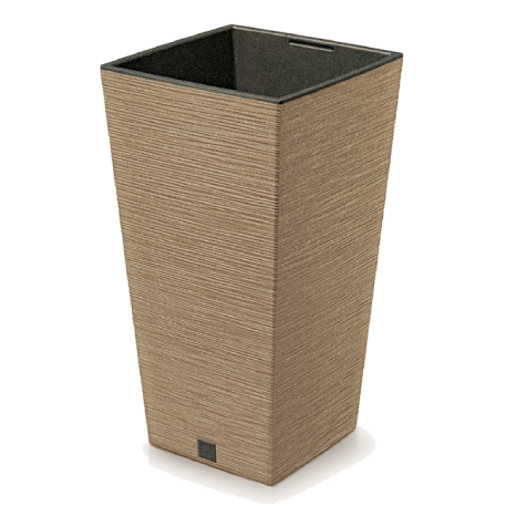 DFSH400W-4665W Кашпо высокое FURU SQUARE ECO WOOD 39,5*39,5,h75,5см корич.(eco naturo) (вкл.067427)*