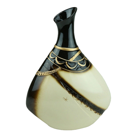 ваза тикорам 2 (беж/черн) d4.5см h37см *