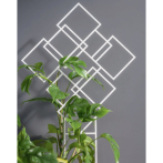 0311-011 Опора для растений квадраты 29,9*46 см белый (bialy)