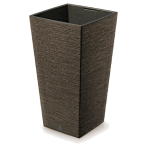 DFSH240W-4625W Кашпо высокое FURU SQUARE ECO 24*24 h45см кофе (eco coffee) с вклад. (вклад 067388) *