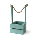Ящик для декора Дерево (30х14х14см), цвет: пастельно-бирюзовый *