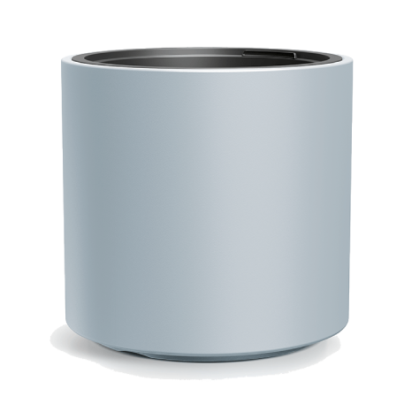 DBHER470-443U Кашпо HEOS d47,h45см св. серый (light gray) с вкладышем