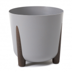 247 Кашпо на ножках FRIDA ECO wood d34; h32см 19,4л серый (szary) *