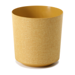 012 Кашпо GAMA textil d25,5; h27см 10,5л горчичный (b/musztardowy + t/k66) *