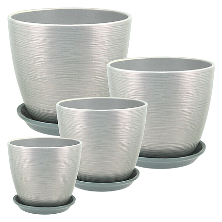 К-т Перламутр бутон серый 56 из 4-х (12;15;18;21см) РС 56