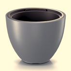 DBHEM570-443U Кашпо HEOS d57 h43,5см 56/84л св. серый (light gray) с вкладышем *