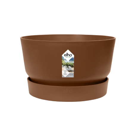ELHO Миска с прикрепл. поддоном greenville bowl d33; h20см имбирно-корич. (ginger brown) (ш/к 9471)
