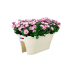 ELHO Кашпо на перила круглое corsica flower bridge 60*28; h24см белый (white) (ш/к 8189)