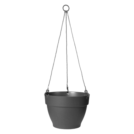 ELHO Кашпо с подвесом vibia campana hanging basket d26; h18см антрацит (anthracite) (ш/к 1280)