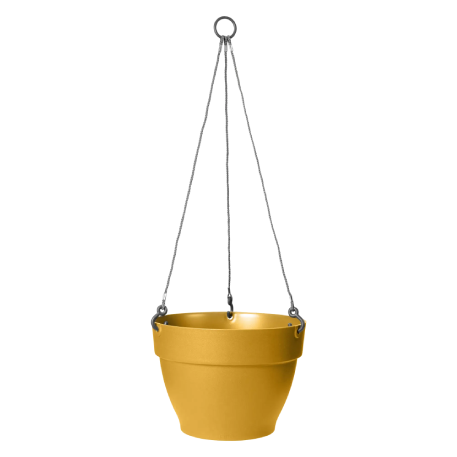 ELHO Кашпо с подвесом vibia campana hanging basket d26; h18см медово-желтый (honey yellow) (ш/к8016)