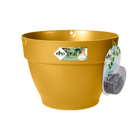 ELHO Кашпо с подвесом vibia campana hanging basket d26; h18см медово-желтый (honey yellow) (ш/к8016)