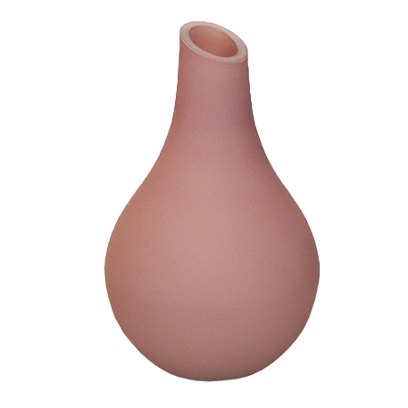 27 1153 2393 ЛАУРА-розовый матовый "Свобода" ваза M2, d-13,5; h-21 см