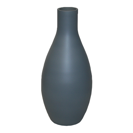 27 1155 2224 ЛАУРА-серый матовый "Эскейп" ваза-300, d-14,3; h-30 см