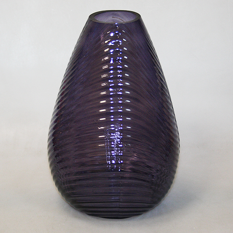 2714941473/2 СКАНДИК-МИКС черника МАТИЛЬДА ваза с декор.текстурой цветная сред(без борт.) d17; h28,5