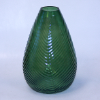 2714961473/2 СКАНДИК-МИКС оливков. МАТИЛЬДА ваза с декор. текстурой цвет. сред.(без борт)d17;h28,5 *