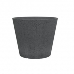 238 Кашпо пластик. C-Cone STONY BLACK d40 h33 см черный камень (ш/к 8314)