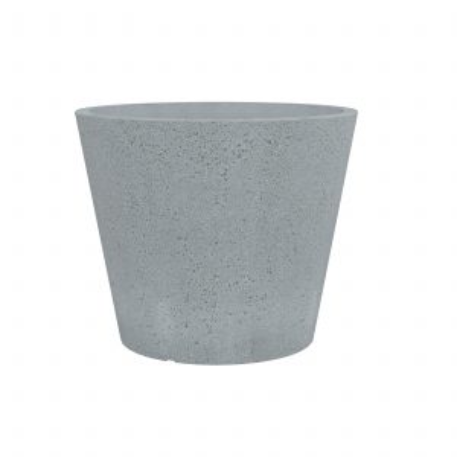 238 Кашпо пластик. C-Cone Stony Grey d40 h33см серый камень (ш/к 8277) *