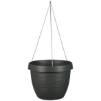 271 Кашпо пластик. подвесное Country Star Hanger Metallic Grey d30 см серый металлик (ш/к 5660)