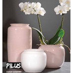 397350 Ваза керам.Vase Pilus h26 см пудрово-розовый (ш/к 4635)