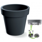 DLOF600-S433 Кашпо на колесиках Lofly d58,2 h53,2 см 54,7л антрацит (anthracite)