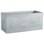 240 Кашпо пластик. C-Cube Long Stony Grey 80см серый камень (ш/к 8421)