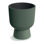 DBMIG240-2411U Кашпо MILLY d24 h30,5см 4,5/8,5л зеленый (pine green) с вкладышем (ш/к 4387)