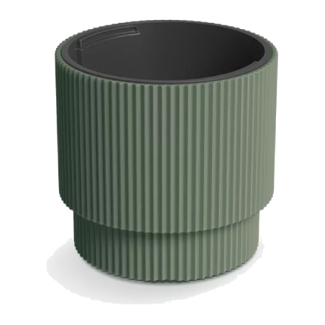 DBMIN300-2411U Кашпо MILLY d30 h28,5см 10/17л зеленый (pine green) с вкладышем (ш/к 7501)