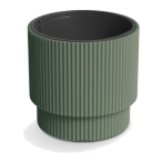 DBMIN300-2411U Кашпо MILLY d30 h28,5 см зеленый (pine green) с вкладышем (ш/к 7501)