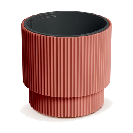 DBMIN300-7598U Кашпо MILLY d30 h28,5 см медь (cooper) с вкладышем (ш/к 7754)