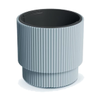 DBMIN400-443U Кашпо MILLY d39,5 h37,5 см св. серый (light gray) с вкладышем (ш/к 7792)