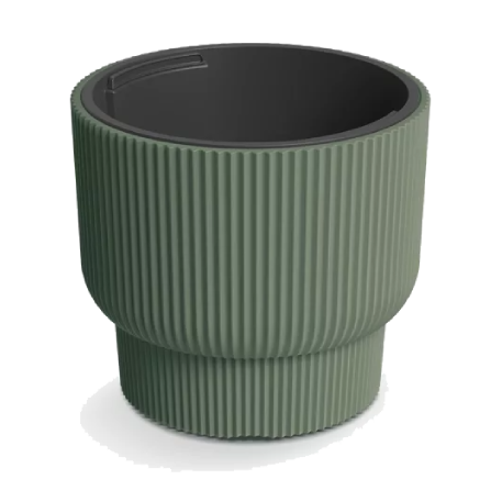 DBMLR300-2411U Кашпо MILLY d30 h27см 10/14л зеленый (pine green) с вкладышем (ш/к 7853)