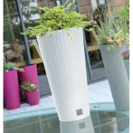 DRTUS300-S449 Кашпо высокое RATO TUBUS d30 h57,2 см белый (white) с вкладышем (вкл 058480) *