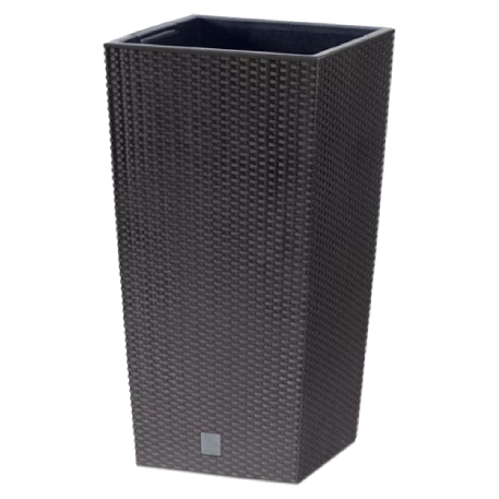 DRTS265-S433 Кашпо высокое RATO SQUARE 26,5*26,5 h50 см антрацит(anthracite) с вклад.(вкл 059378) *