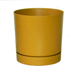 DPOP300-117U Кашпо с прикр. подд. TUBO P d29, h28,3см горчичный (mustard) *