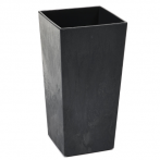 547 Кашпо FINEZJA ECO recycled beton 31*31 h60см черный бетон (czarny beton) с вклад. (вклад.041624)