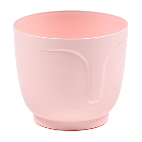 196 Кашпо ATENA d14, h12 см 1,4л св. розовый (светло розовый)