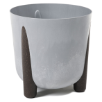 238 Кашпо на ножках FRIDA ECO recycled beton d34; h32см 19,4л серый бетон (szary beton)*