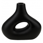 Ваза декоративная керамическая "Форма", черная, 23*8*20см ВС-0154