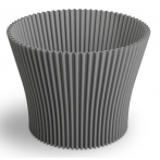 DLO 11 Кашпо Lotos d11; h9см 0,62л серый (DARK GREY)