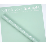 Упак. материал флористическая пленка "FALL IN LOVE", 65 мкр, 58 см х 10м, зеленая пастель (ш/к 1968)
