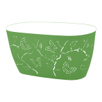 Горшок для цветов Plast Team Butterflies 4 л 300х150 мм овальный 296х152х149 мм зеленое яблоко