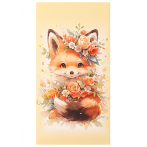 Dream Cards Конверт для денег Soft Touch Без текста (Милый Лисёнок) Без текста КОН-2063