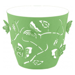 Горшок для цветов Plast Team Butterflies 5,3 л D225 мм круглый 225х225х208 мм зеленое яблоко